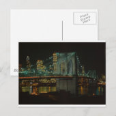 Carte Postale Pont de Brooklyn 1982 (Devant / Derrière)