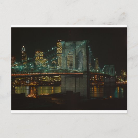 Carte Postale Pont de Brooklyn 1982 (Devant)