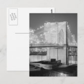 Carte Postale Pont de Brooklyn, 1982 (Devant / Derrière)