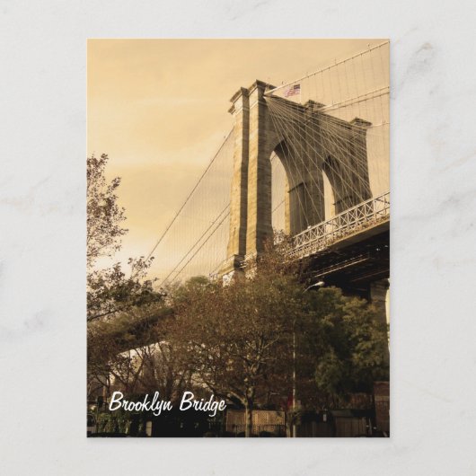 Carte Postale Pont de Brooklyn de Brooklyn (Devant)