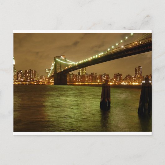 Carte Postale Pont De Brooklyn Postcard (Devant)