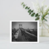 Carte Postale Pont de Brooklyn vintage avant 1900 (Debout devant)