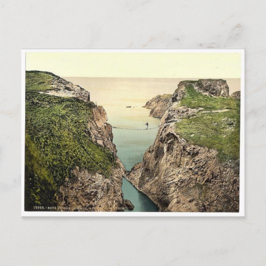 Carte Postale Pont de corde. Carrick a Rede. Co. Antrim, Irlande (Devant)