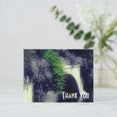 Carte Postale Pont de fleurs noir et blanc merci (Debout devant)