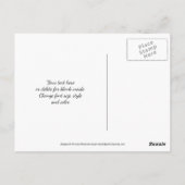 Carte Postale Pont De Fleurs Sepia Merci (Dos)