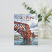 Carte Postale Pont de Forth Royaume-Uni (Debout devant)