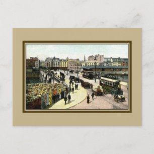Carte Postale Pont de Glasgow des années 1890 Glasgow Écosse