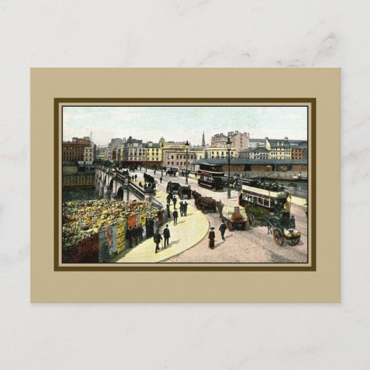 Carte Postale Pont de Glasgow des années 1890 Glasgow Écosse (Devant)