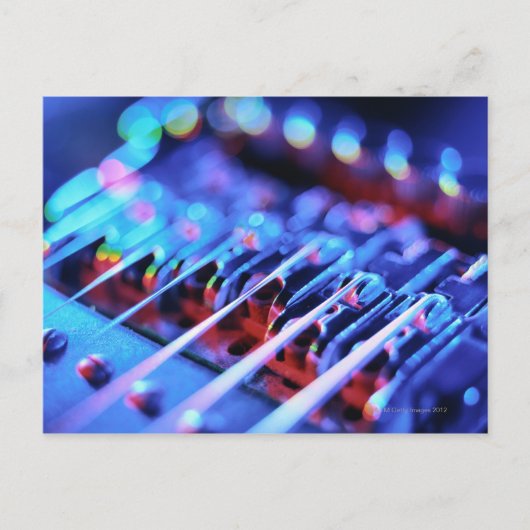 Carte Postale Pont de guitare électrique (Devant)