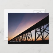 Carte Postale Pont de haut niveau Lethbridge (Devant / Derrière)