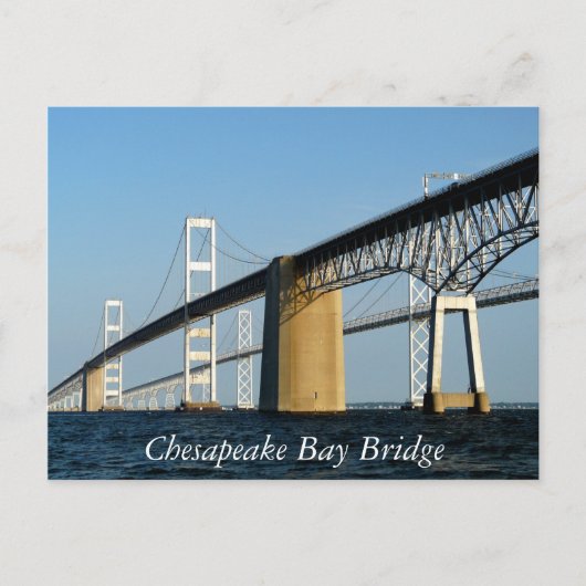 Carte Postale Pont de la baie de Chesapeake (Devant)
