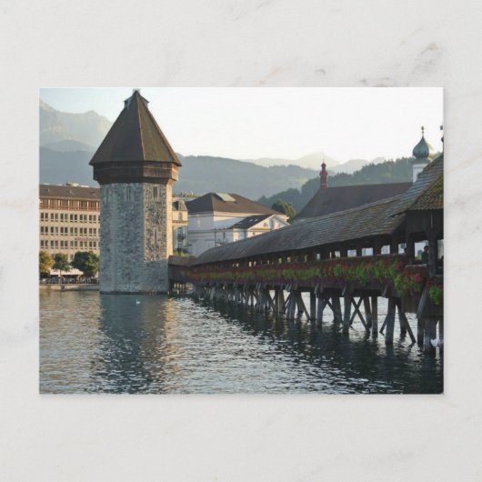 Carte Postale Pont de la Chapelle à Lucerne Suisse (Devant)