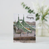Carte Postale Pont de la Liberté de Budapest et tramway de Hongr (Debout devant)