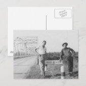 Carte Postale Pont de la rivière Rouge (Devant / Derrière)