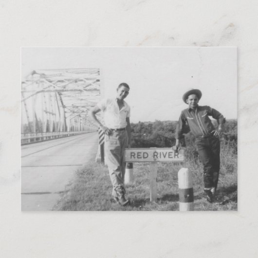 Carte Postale Pont de la rivière Rouge (Devant)