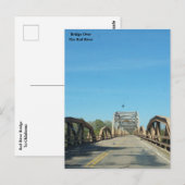 Carte Postale Pont de la rivière Rouge à Oklahoma (Devant / Derrière)