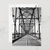CARTE POSTALE PONT DE LA RUE WALNUT - CHATTANOOGA, TN (Devant / Derrière)