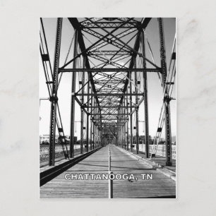 CARTE POSTALE PONT DE LA RUE WALNUT - CHATTANOOGA, TN