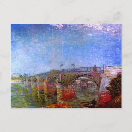 Carte Postale Pont de la Seine à Asnières (F240)Van Gogh Art (Devant)