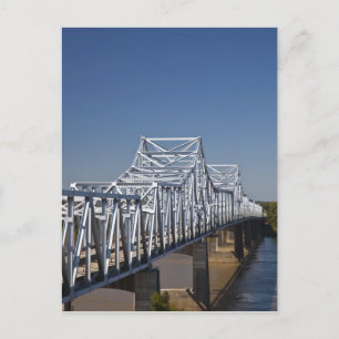 Carte Postale pont de l'autoroute I-20 sur le fleuve Mississippi