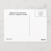 Carte Postale Pont de Lions Sculpture (Dos)