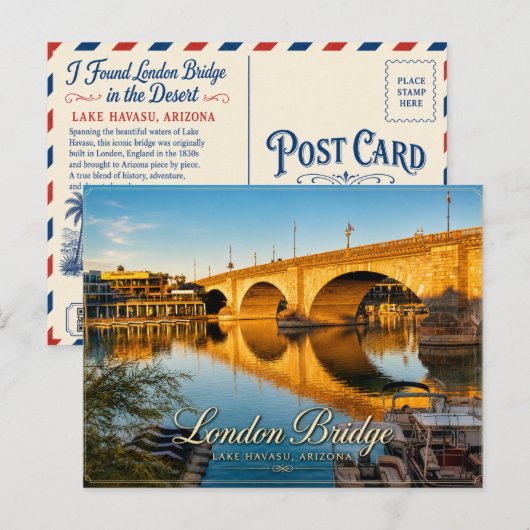 Carte Postale Pont de Londres (Devant / Derrière)