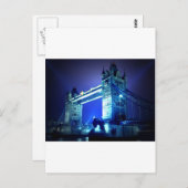 Carte Postale Pont de Londres de nuit (Devant / Derrière)