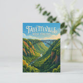 Carte Postale Pont de New River Gorge USA (Debout devant)