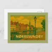 Carte Postale Pont de Nørresundby Danemark (Devant / Derrière)