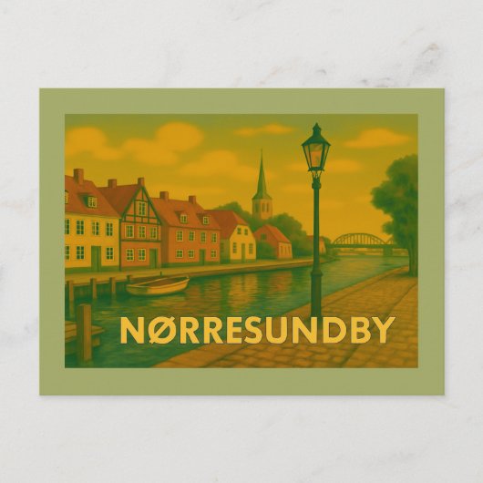 Carte Postale Pont de Nørresundby Danemark (Devant)