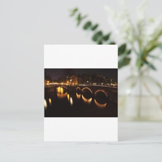 Carte Postale Pont de nuit (Debout devant)