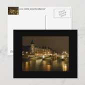 Carte Postale Pont de nuit (Devant / Derrière)