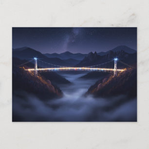 Carte Postale Pont de nuit à Gatlinburg, Tennessee