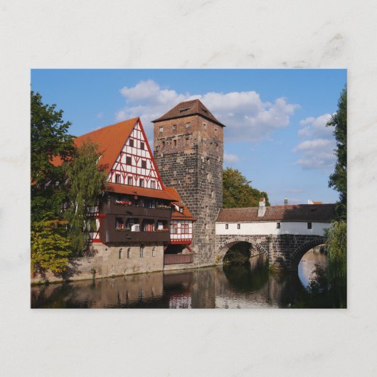 Carte Postale Pont de Nuremberg, Allemagne (Devant)