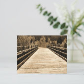 Carte Postale Pont de Old Rustic Wooden (Debout devant)