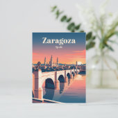 Carte Postale Pont de Pierre Espagne (Debout devant)