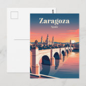 Carte Postale Pont de Pierre Espagne (Devant / Derrière)
