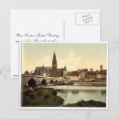 Carte Postale Pont de pierre (Steinerne Brucke) et cathédrale (Devant / Derrière)