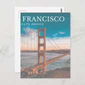 Carte Postale Pont de San Francisco (Devant / Derrière)