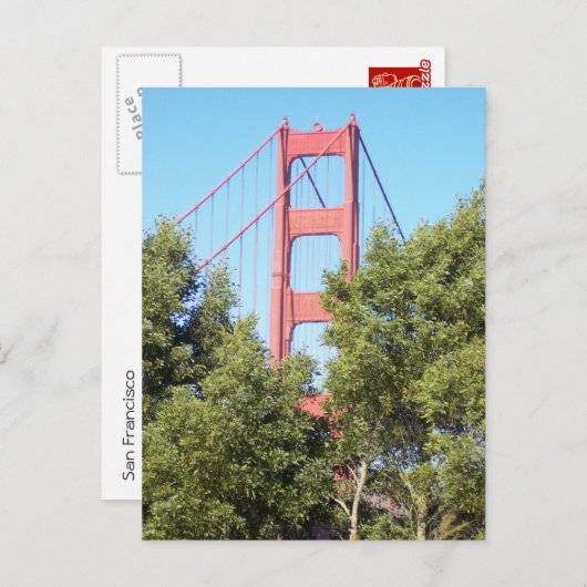 Carte Postale Pont de San Francisco (Devant / Derrière)