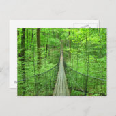 Carte Postale Pont de suspension (Devant / Derrière)