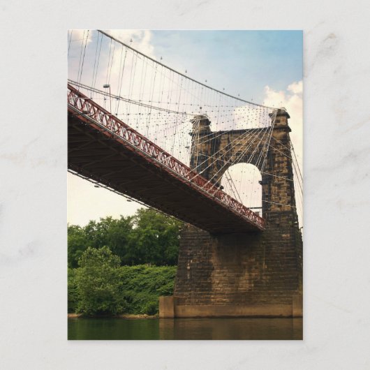 Carte Postale Pont de suspension à roues (Devant)