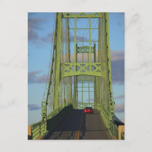 Carte Postale Pont de suspension sur Little Deer Isle (Devant)