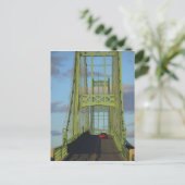 Carte Postale Pont de suspension sur Little Deer Isle (Debout devant)