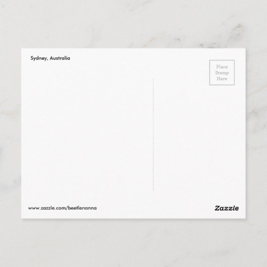 Carte Postale Pont de Sydney Harbour et Opéra de Sydney (Dos)