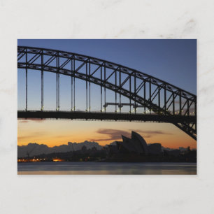 Carte Postale Pont de Sydney Harbour et Opéra de Sydney à 2