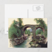 Carte Postale Pont de Weir Killarney Pont de pierre (Devant / Derrière)