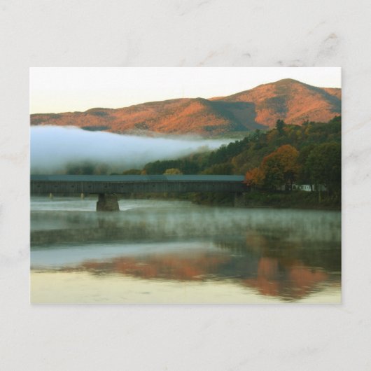 Carte Postale Pont de Windsor-Cornish Mont Ascutney Sunrise (Devant)