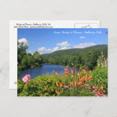 Carte Postale Pont des fleurs, Chutes Shelburne (Devant / Derrière)