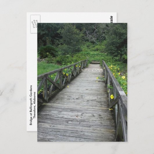 Carte Postale Pont des jardins Bellingrath (Devant / Derrière)